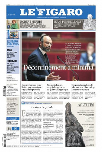 Le Figaro du Mercredi 29 Avril 2020