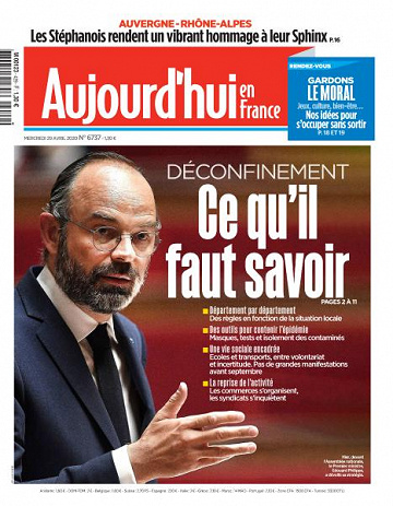 Aujourd’hui en France - 29 Avril 2020