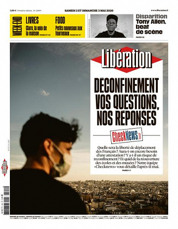 Libération du Samedi 2 et Dimanche 3 Mai 2020
