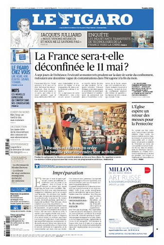 Le Figaro du Lundi 4 Mai 2020