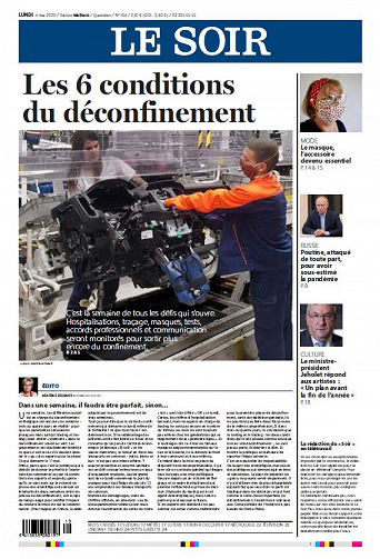 Le Soir - Lundi 4 Mai 2020