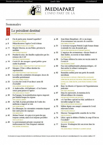 Mediapart - Lundi 4 Mai 2020