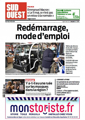 Sud Ouest (Notre Région) - Mardi 5 Mai 2020