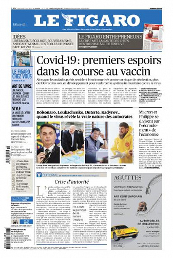 Le Figaro du Mercredi 6 Mai 2020