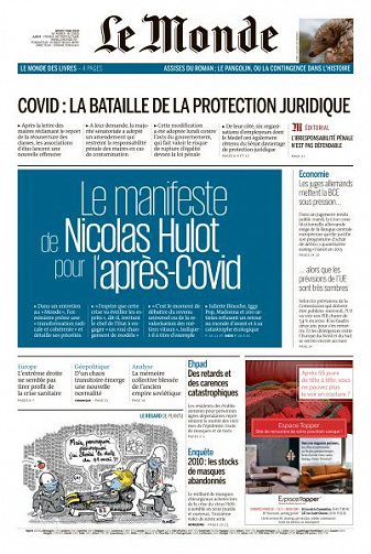 Le Monde du Jeudi 7 Mai 2020