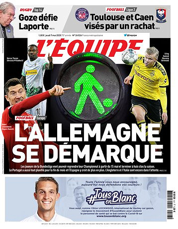L’equipe du Jeudi 7 Mai 2020