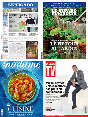 Pack Le Figaro et ses 3 suppléments - Vendredi 8 Mai 2020