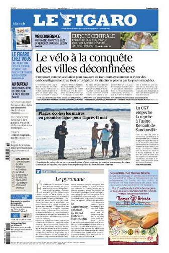 Le Figaro du Samedi 9 et Dimanche 10 Mai 2020