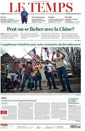 Le Temps - 8 Mai 2020