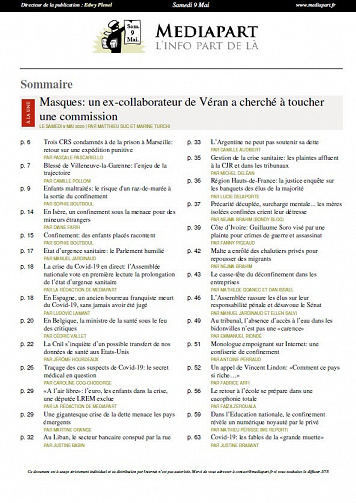Mediapart - Samedi 9 Mai 2020