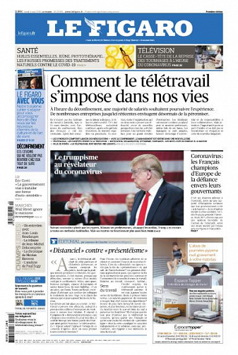 Le Figaro du Lundi 11 Mai 2020