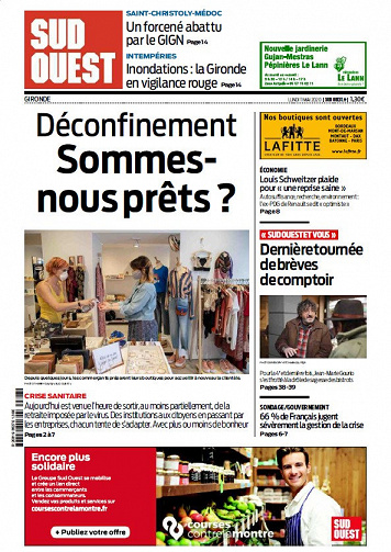 Sud Ouest - Gironde - Lundi 11 Mai 2020
