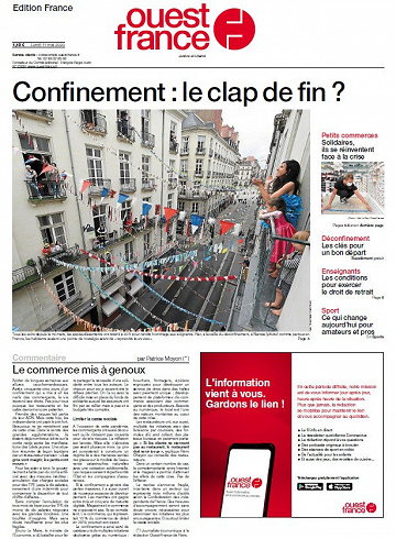 Ouest France - Lundi 11 Mai 2020