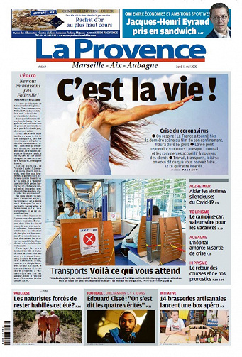 La Provence Marseille - Lundi 11 Mai 2020