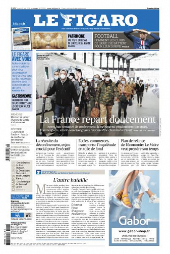 Le Figaro du Mardi 12 Mai 2020
