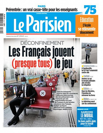 Le Parisien du Mardi 12 Mai 2020