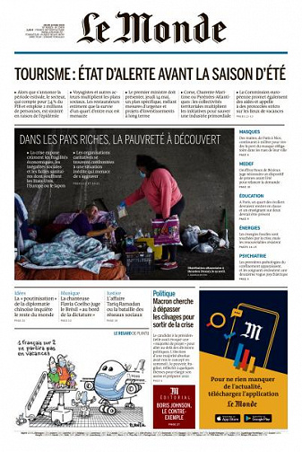 Le Monde du Jeudi 14 Mai 2020