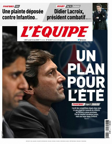 L’equipe du Jeudi 14 Mai 2020