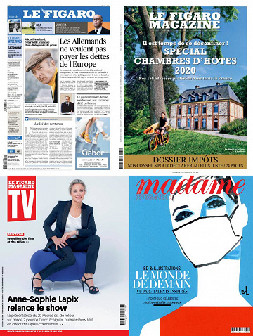 Pack Le Figaro et ses 3 suppléments - Vendredi 15 Mai 2020