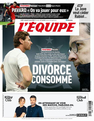L’equipe du Samedi 16 Mai 2020