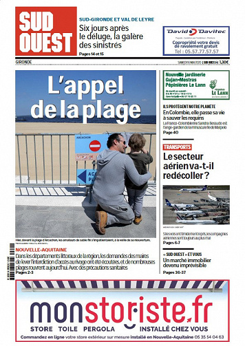 Sud Ouest - Gironde - Samedi 16 Mai 2020