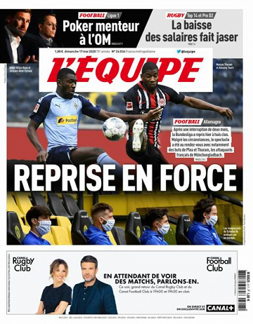 L’equipe du Dimanche 17 Mai 2020