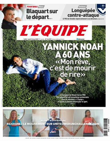 L’equipe du Lundi 18 Mai 2020