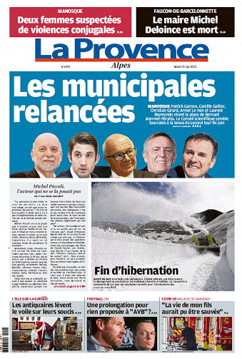 La Provence Alpes du 19 Mai 2020