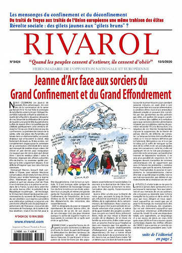 Rivarol N°3424 - 13 au 19 Mai 2020