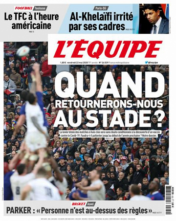 L’equipe du Vendredi 22 Mai 2020