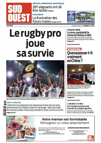 Sud Ouest - Gironde - Vendredi 22 Mai 2020