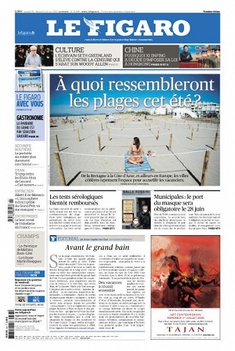Le Figaro du Samedi 23 et Dimanche 24 Mai 2020