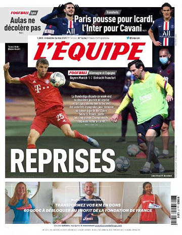 L’equipe du Dimanche 24 Mai 2020