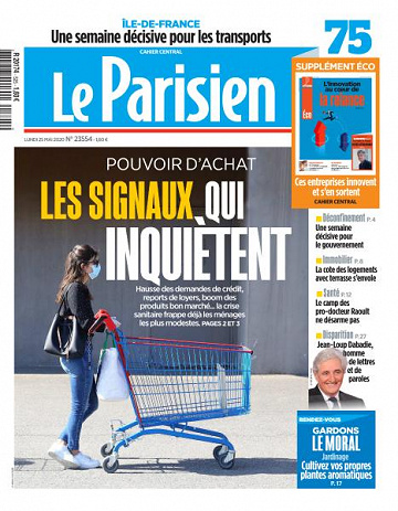 Le Parisien du Lundi 25 Mai 2020
