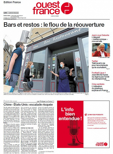 Ouest France - Lundi 25 Mai 2020