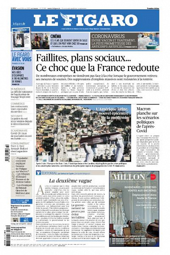 Le Figaro du Mardi 26 Mai 2020
