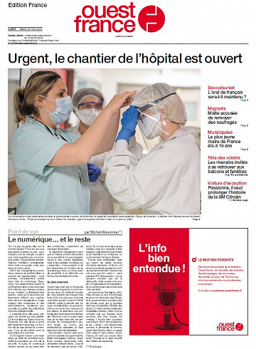 Ouest France - Mardi 26 Mai 2020