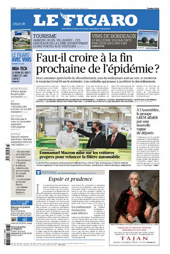 Le Figaro du Mercredi 27 Mai 2020