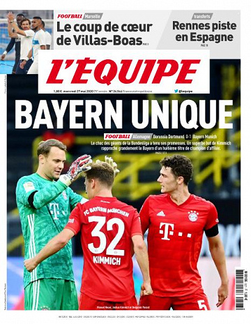 L’equipe du Mercredi 27 Mai 2020