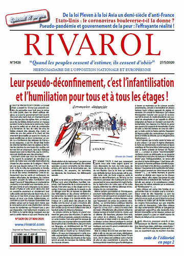 Rivarol N°3426 - 27 Mai 2020