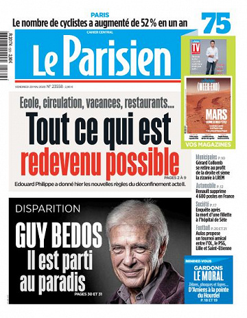 Le Parisien du Vendredi 29 Mai 2020