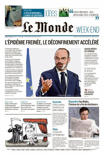 Le Monde du Samedi 30 Mai 2020