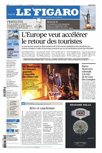 Le Figaro du Lundi 1er Juin 2020