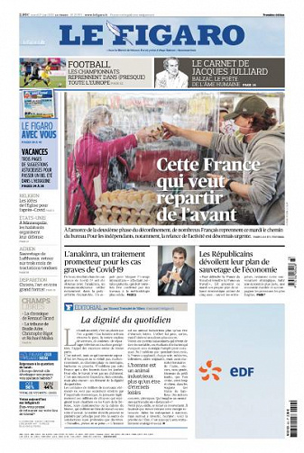 Le Figaro du Mardi 2 Juin 2020