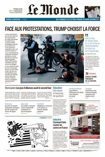 Le Monde du Mercredi 3 Juin 2020