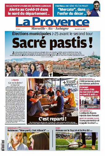 La Provence Marseille - Mercredi 3 Juin 2020