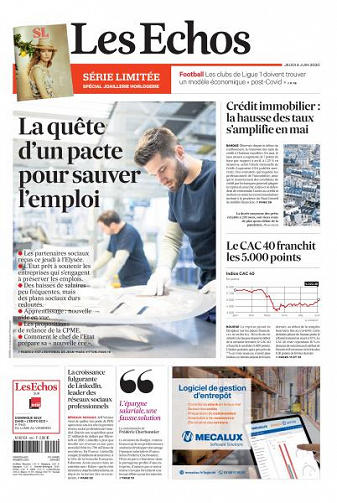 Les Echos du Jeudi 4 Juin 2020