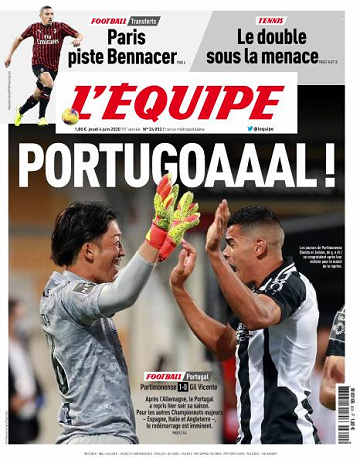 L’equipe du Jeudi 4 Juin 2020