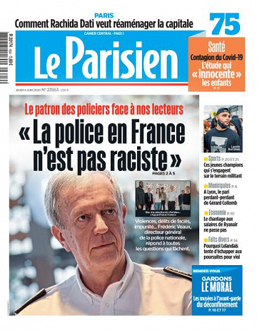 Le Parisien du Jeudi 4 Juin 2020