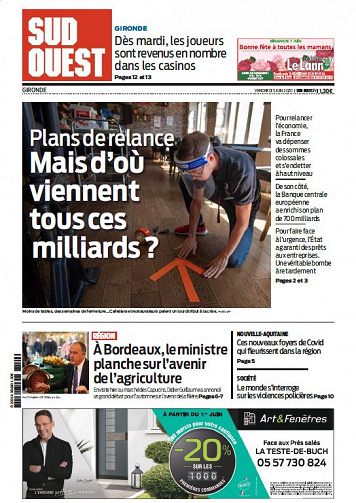 Sud Ouest Sud-Gironde - Vendredi 5 Juin 2020